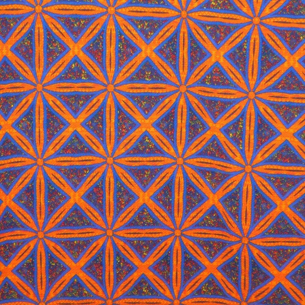 Lularoe Cassie Blue Orange Geometric Pattern Body Con Pencil Skirt NEW Womens S - Picture 2 of 5